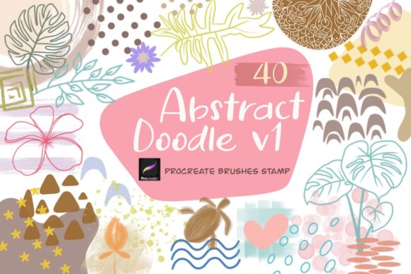 Abstract Doodle V1 Procreate Brushes