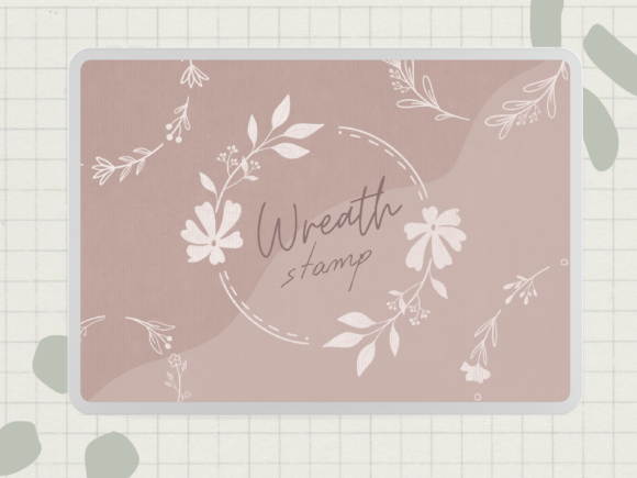 Effortless Botanical Design with Wreath Procreate Stamp Brushes