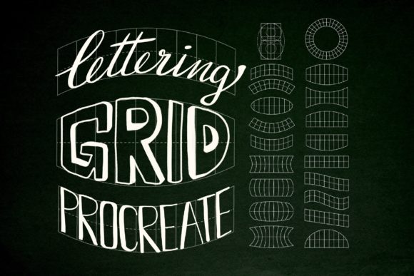 Mastering Composition with the Lettering Grid for Procreate Stamp Brush