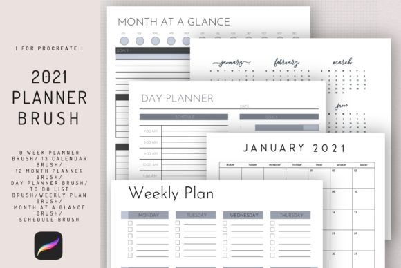 Mastering Digital Organization with the Procreate 2021 Planner Stamp Brush