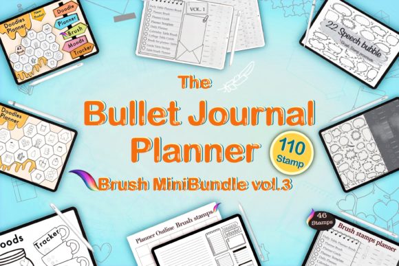 Mastering Digital Planning with the Brush Stamps Guide Planner Bujo Template