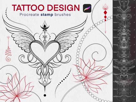 Mastering Tattoo Concepts with Procreate Tattoo Design Stamps Brush