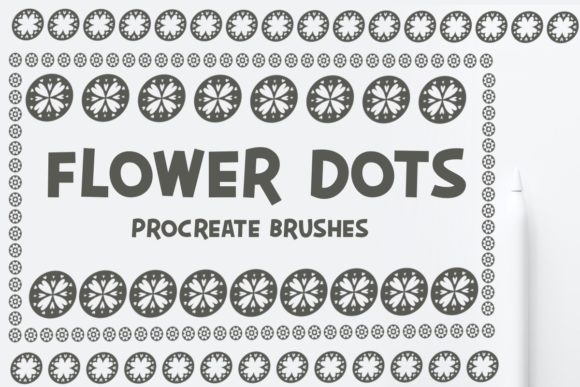 Minimalist Flower Dots for Procreate