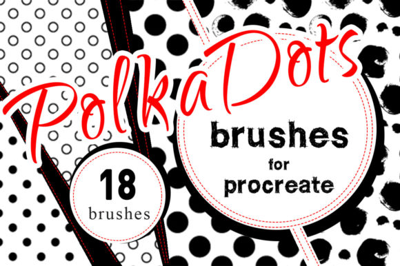 Polka Dots Procreate Brush Set Guide