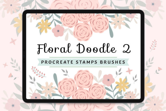 Procreate Stamps - Floral Doodle Vol.2